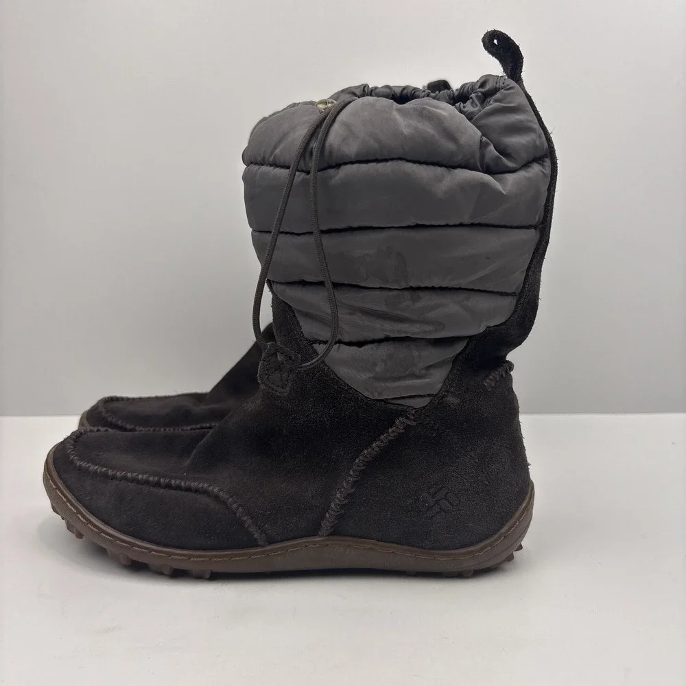 Columbia Minx Moccasin Women's US 7 Brown Waterproof Winter Boots BL1559-231